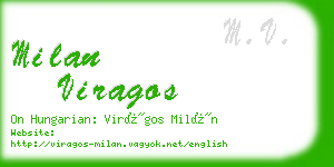 milan viragos business card